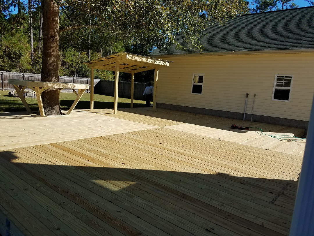 Custom Deck With Outdoor area
